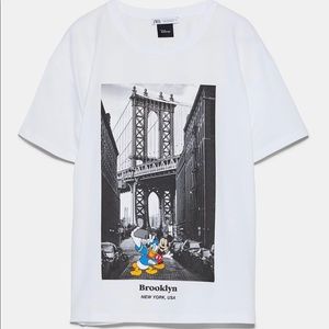 Zara Mickey Mouse T shirt